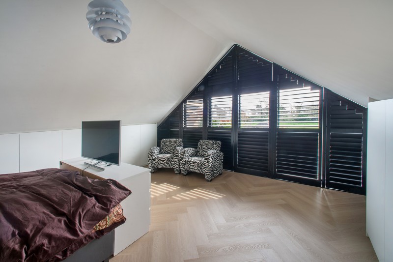 Master bed room met terras